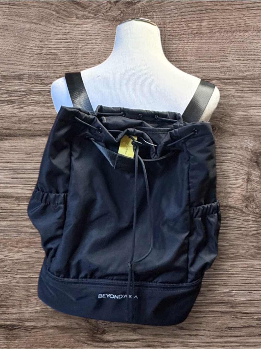NWT Beyond Yoga Convertible Black Gym Backpack
